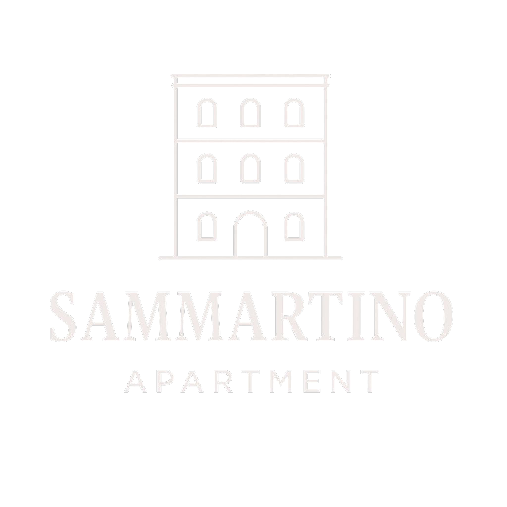Logo Sammartino Apartment in negativo